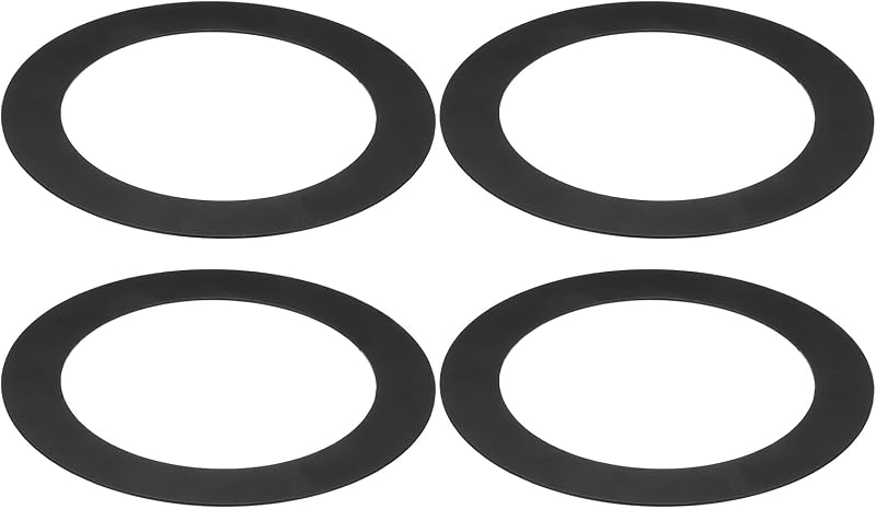 PATIKIL Goof Rings for 4" Recessed Lighting 4 Pack Matte Black Finish