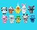 zorvo Soft Plush Animal Finger Puppet Set (10 Piece)