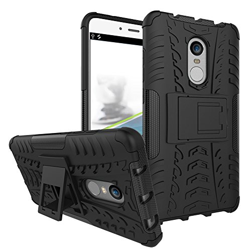 CASSIEY® Heavy Duty Shockproof Military Grade Armor Dual Protection Layer TPU & Polycarbonate Hybrid Kick Stand Back Cov