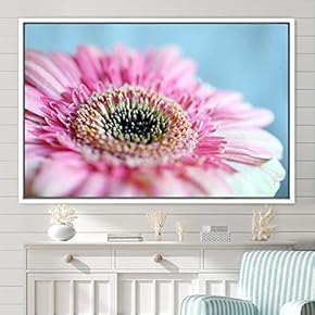 signwin Framed Canvas Wall Art Blooming Closeup Botanical...