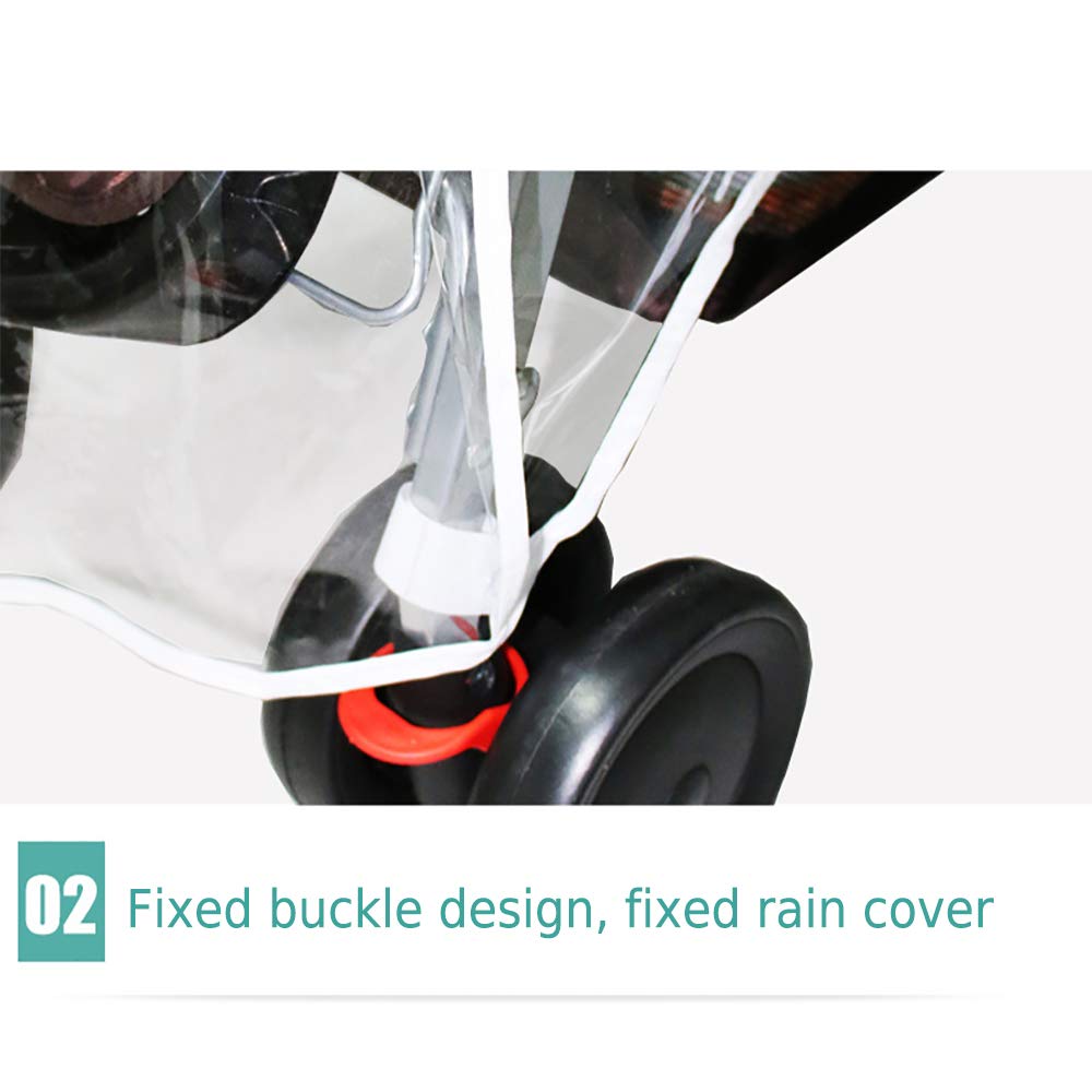 double buggy rain cover universal