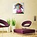 Muzagroo Art Colorful Cow Oil Paintings Modern Art Handpainted on Canvas Wall Decor Art for Living Room Ready to Hang (24x24in)