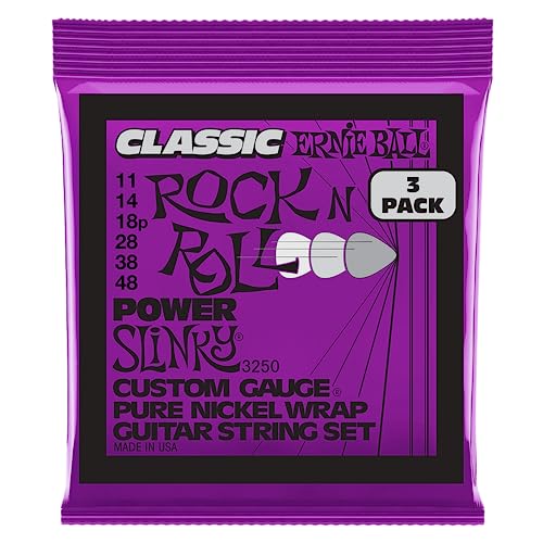 【正規品】 ERNIE BALL 3250 エレキギター弦 (11-48) CLASSIC R&R POWER SLINKY 3Set Pack