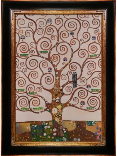 overstockArt Tree of Life with Opulent Frame Oil Painting by Klimt