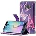 S6 Edge+ Case, Galaxy S6 Edge Plus Case, Cellularvilla [Stand Feature] [Slim Fit] Wallet Case, Premium Pu Leather Flip Cover [Card Slots] for Samsung Galaxy S6 Edge+ / S6 Edge Plus (Ultra Butterfly)