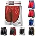 Ringside Pro-Style Boxing Trunks, Satin Boxing Shorts for Men and Women, Ideal for Boxing, MMA, Muay Thai, Black/Gold, Medium
