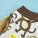 Fitwarm Monkey Dog Pajamas, Cute Dog Clothes for Small Dogs Boy Girl, Pet Onesie Clothing, 100% Breathable Cotton, Brown, Medium