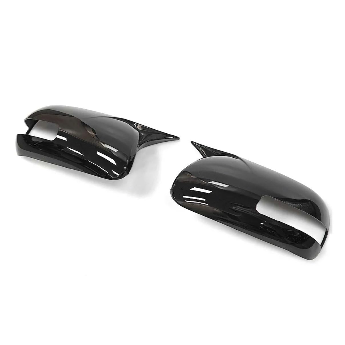 Photo 1 of 1 Pair of Mirror Cover Trim Horn Style Rearview Mirror Cover Cap Decoration For Toyota Camry Aurion 2006-2012 For Scion Tc Scion Tc 2011-2016 (Glossy Black)