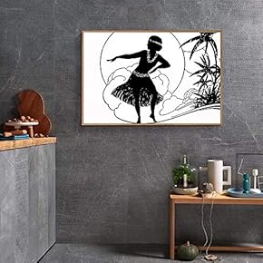 Floating Framed Canvas Wall Art for Living Room, Bedroom Black and White Landscape Canvas Prints for Home Decoration Ready to Hang - 16x24 inches
