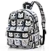 Lightweight Canvas Mini Backpack for Women, Teens (Cat Grey Small V2)