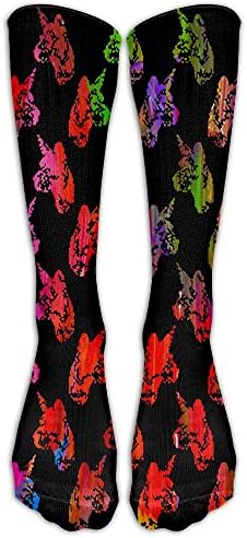Colorful Great Dane Puppy Unisex Comfort Over The Calf Tube Socks