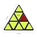 D-FantiX Qiyi Pyramid Cube, 3x3 Pyramid Speed Cube Triangle Cube Puzzle Black