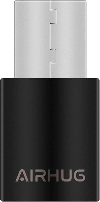 AIRHUG USB Bluetooth Adapter 5.0 Wireless Audio Dongle Receiver for PC Laptop