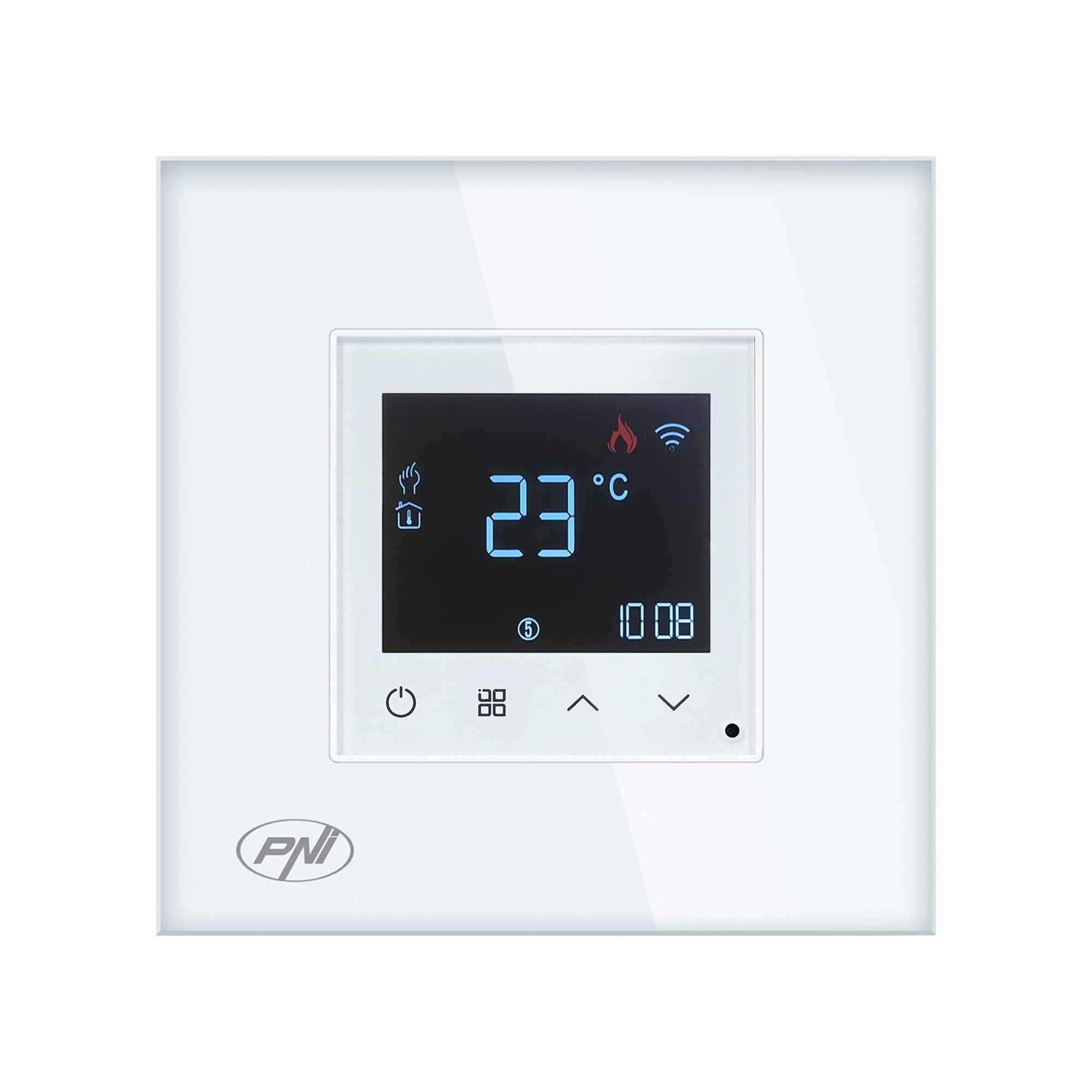 PNI Smart thermostat CT26W WiFi electric floor heating or pump group, floor sensor included, 10A, recessed mounting, control from the Tuya Smart application, daily programming, manual/automatic mode