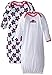 Gerber Baby-Girls Lap Shoulder Gown, Flowers, 0-6 Months (Pack of 2)