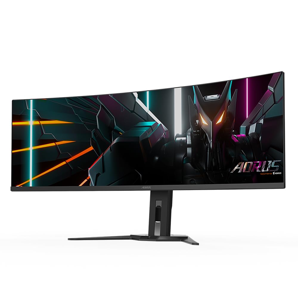 Gigabyte AORUS Gebogener Gaming-Monitor CO49DQ OLED - 5120x1440 (DQHD), 1800R, 144Hz, 0,03ms, KVM, FreeSync Premium Pro, HDMI 2.1 2