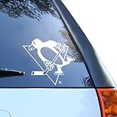 Pittsburgh Penguins 8" x 8" White Decal Logo