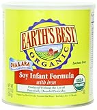 Earth's Best Organic Soy Infant Formula with Iron, 23.2 Ounce (Pack of 4)