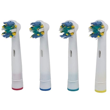 4pcs profesionales Cepillo de dientes eléctrico cabeza de repuesto Limpieza dientes