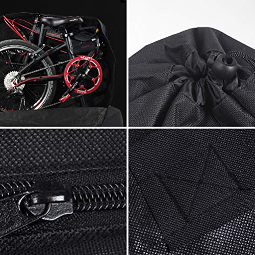 Folding Bicycle Bag 20 inch Folding Carrier Cycling Luggage Bag Travel Transport Cases Bag for Flights Car Train Trip - Thumbnail 3