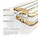 Zizo ION Series Compatible with iPhone 6S Plus Case Military Grade Drop Tested with Tempered Glass Screen Protector iPhone 6 Plus Case Gold Clear