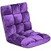 Best Choice Products 14-Position Folding Adjustable Memory Foam Cushioned Padded Gaming Floor Sofa Chair for Living Room, Bedroom - Purple