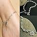 Fashion Gift Women Tibetan Silver Daisy Flower Chain Anklet Ankle Bracelet