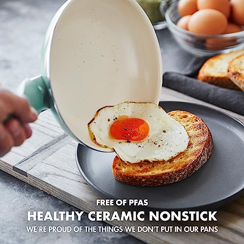 GREENPAN RIO HEALTHY CERAMIC NONSTICK 16 PIECE COOKWARE POTS AND PANS SET, PFAS-FREE, DISHWASHER SAFE, TURQUOISE