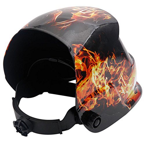Z ZTDM Welding Helmet Safety Insight Variable Solar Auto Darkening Welding Helmet, Adjustable Shade Range DIN 9-13/Rest DIN 4,Welder Protective Gear ARC MIG TIG,Flame Soccer.
