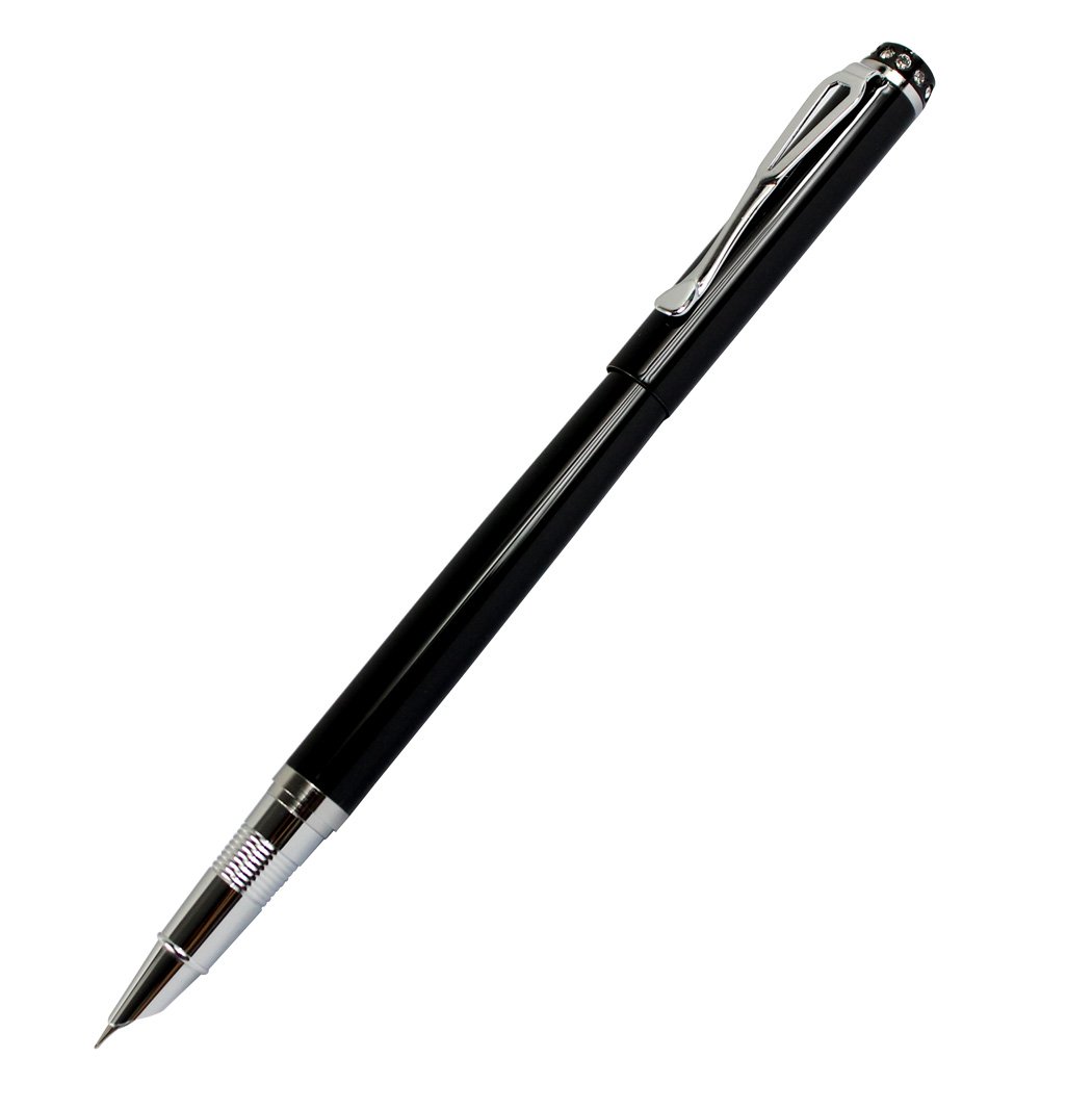 Elegant Fountain Pen Jinhao 301 Black with Diamond Fine Nib