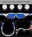 HODGSON Sports Polarized Sunglasses for Men or Women, UV400 Protection Sports Glasses with 5 Interchangeable Lenses for Baseball Running, Driving, Cycling, Golf and Other Outdoor Activities-White/Blue