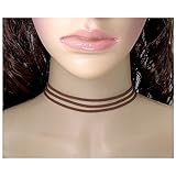 ZYG Multilayer Black Velvet Choker Necklace for Women Girls Leather Necklace Adjustable