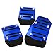 Fochutech 3 Pcs Nonslip Pedal Foot Brake Accelerator Cover Set for Car Auto Vehicle MT Aluminium (Blue)