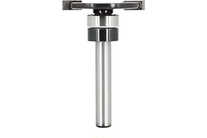 Top Bearing Slot Cutter Router Bits 1/4" Shank, Carbide Tipped Slotting Cutter Router Bits, 5/32" Cutting Height, 3/8" Cuttin