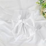 YAAVAAW 50mm White Satin Ribbon 22m Wedding Car Gift Craft Decoration view 3