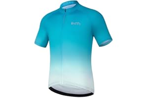 ROTTO Cycling Jersey Mens Bike Shirt Short Sleeve Gradient Color Series