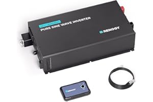 Renogy 3000w Pure Sine Wave Inverter Power Inverter DC 12V to AC 110V 120V, Solar Inverter 12V to 110V Converter with Built-i