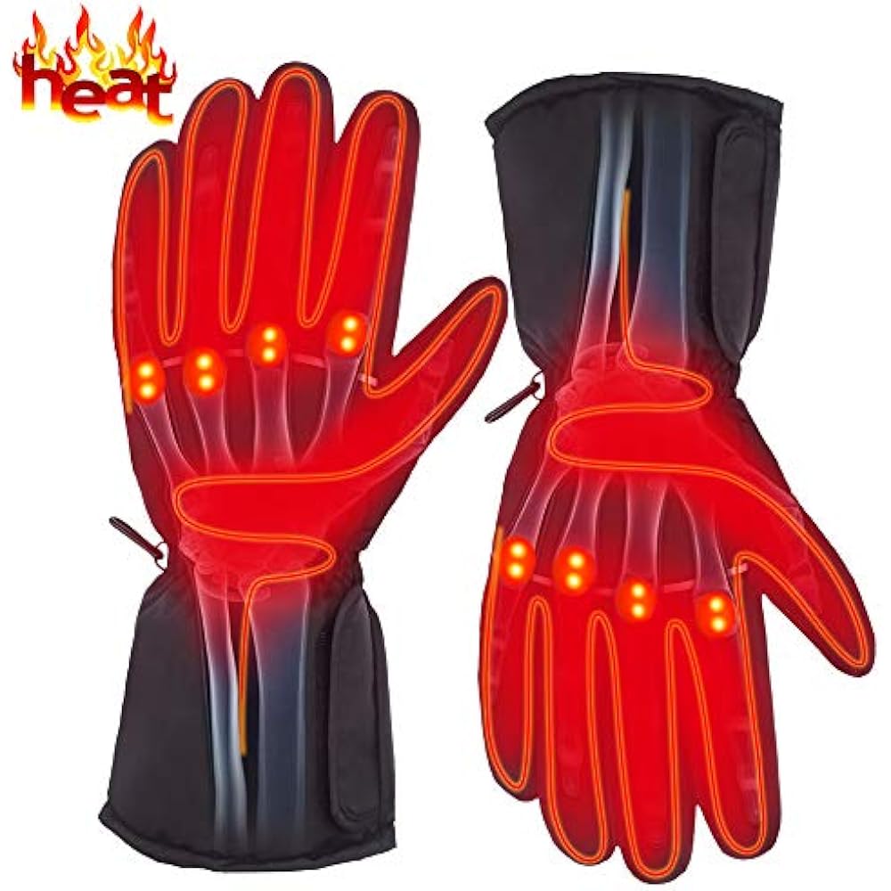 Rechargeable Electric Hand Warmers Battery Heated Gloves For Men Women