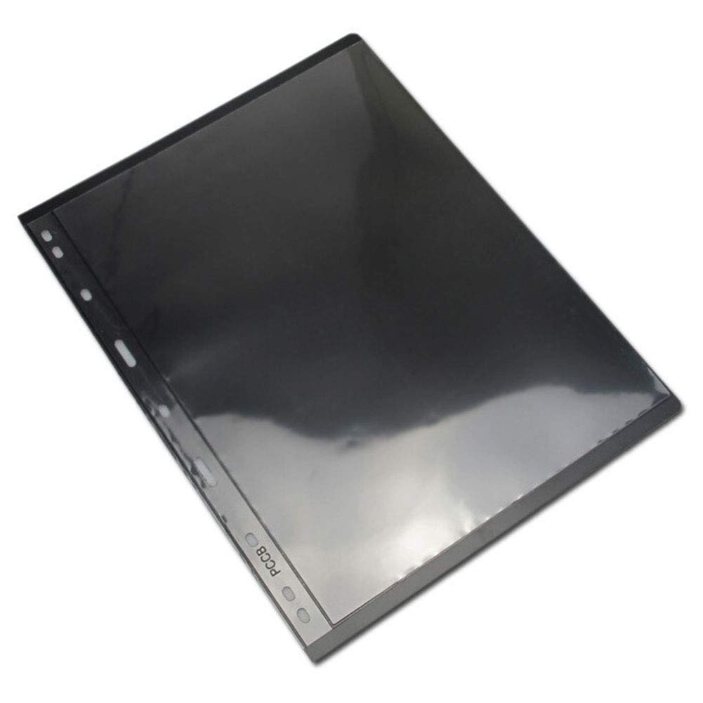 Yiran Stamps Pages 10 Pieces/Lot Sheet Bulk PVC Standard Not Include Cover 9 Hole Binders Collection Inners Album Black Grid on Two Sides