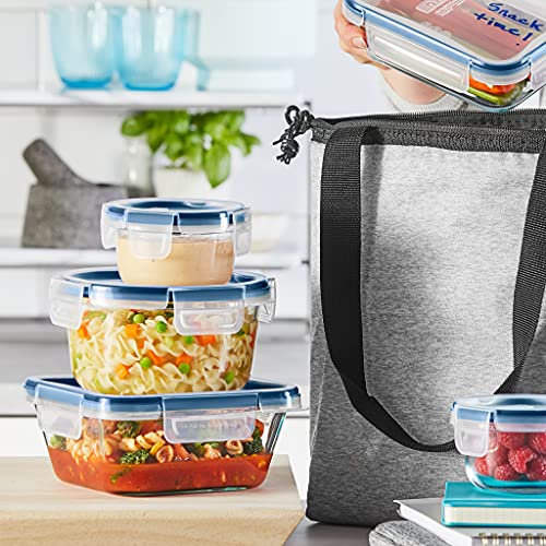 Pyrex Freshlock 10Piece Airtight Glass Food Storage Container Set with Microban, Non Toxic, BPA