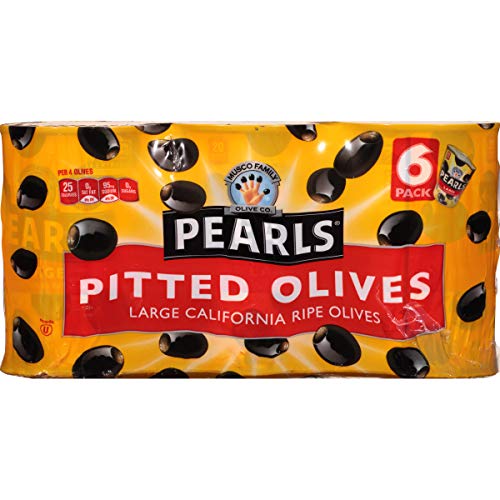Pearls Black Olives - 6 Cans (6 oz each) - Image 2