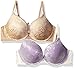 Maidenform Women's Custom Lift with Lace Demi Bra 2-Pack Bundle (1689)
