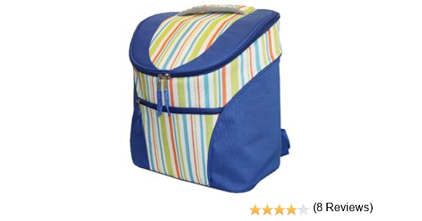 Idena 7578466 - Nevera (35 x 22 x 34 cm, 16 L), diseño a rayas ...