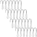 Cosmos 28 Pcs Metal Curtain Hooks Slip On Drapery Curtain Hooks Shower Curtain Clips Drapery Hook Pins Stainless Steel Curtain Hanger Hooks for Pleated Shower Door Curtain Hanging
