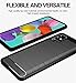 PhuLok Galaxy A51 Case, Samsung A51 Case, with Tempered Glass Screen Protector, Slim Thin Soft TPU Rubber Bumper Rugged Durable Protective Case for Samsung Galaxy A51 (Black-A51)