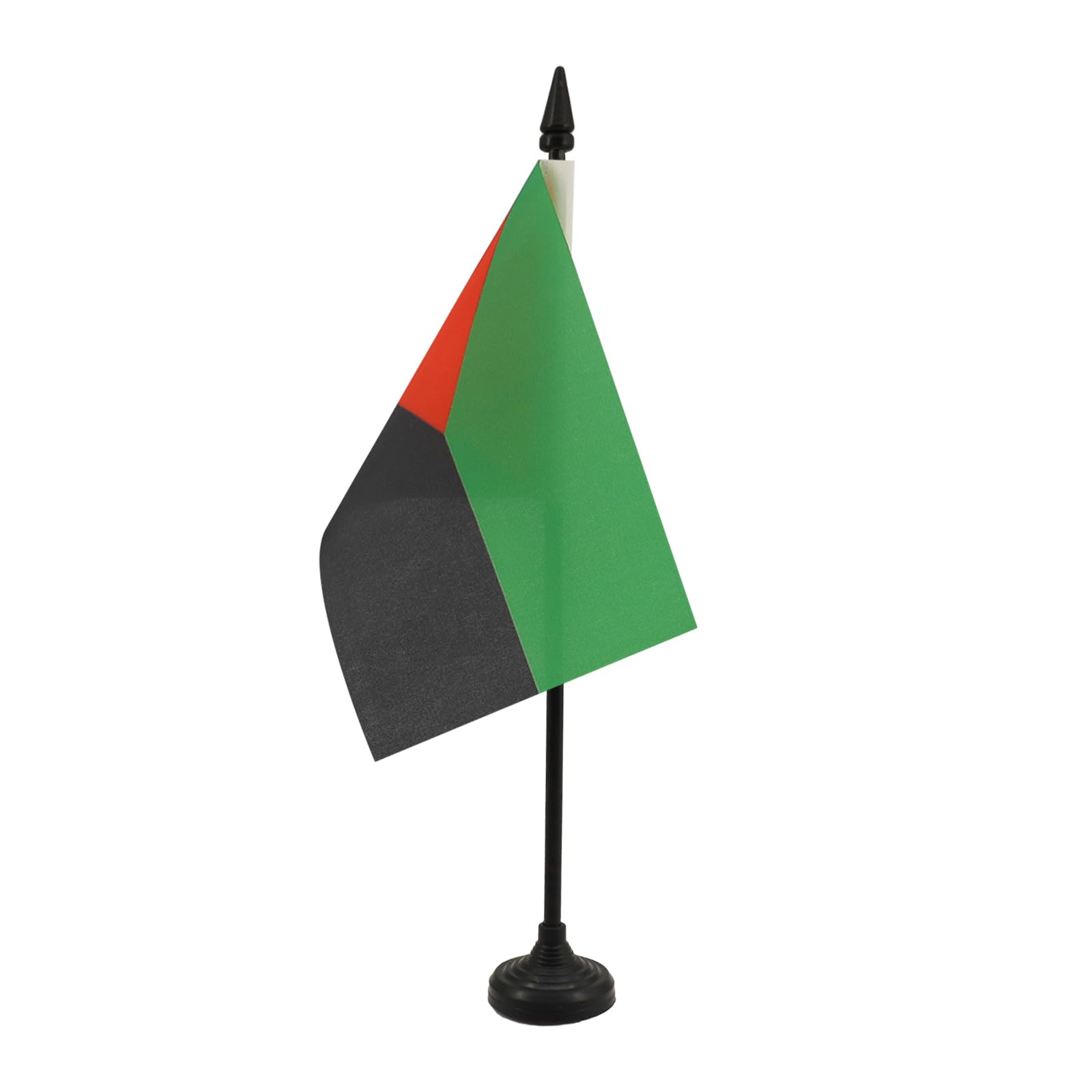 AZ FLAG - Martinique independentist Table Flag 4'' x 6'' - French region of Martinique Office Mini Banner 100% Polyester 15 x 10 cm - Mini Desk Flag with 10'' Pole and Black Plastic Base