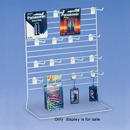 Small Peg Countertop Display with 9 Peg Hooks 8 in. w x 6 in. d x 11 in. h