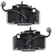 Brock Replacement Set Driver and Passenger Fog Lights Compatible with 1997-2001 Cherokee 55055275AB 55055274AB