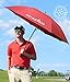 Athletico 68 Inch Automatic Open Golf Umbrella - Extra Large Double Canopy Umbrella is Windproof and Waterproof - Features Ergonomic Rubber Handle (Wine Red, 68 inch)