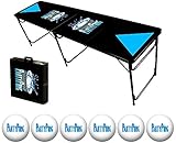 8-Foot Beer Pong Table w/ OPTIONAL Cup Holes, LED Glow Lights, Dry Erase Surface, & More...